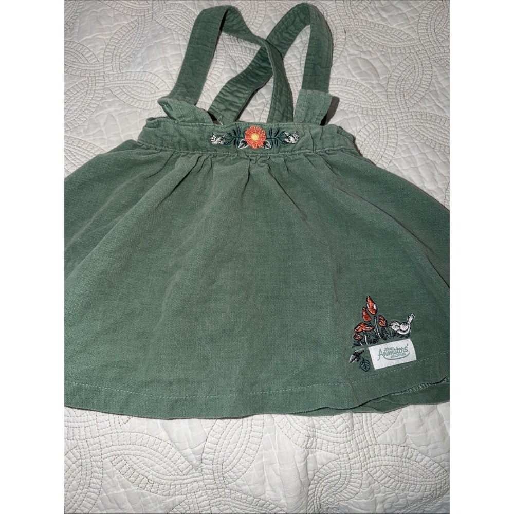 Disney Store Animators' Collection Skirt Overalls Girls Size 4 Whimsical Velvet